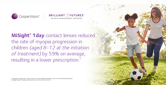 MiSight® 1 day by CooperVision- Contact lenses from Optique Opticians in Battersea
